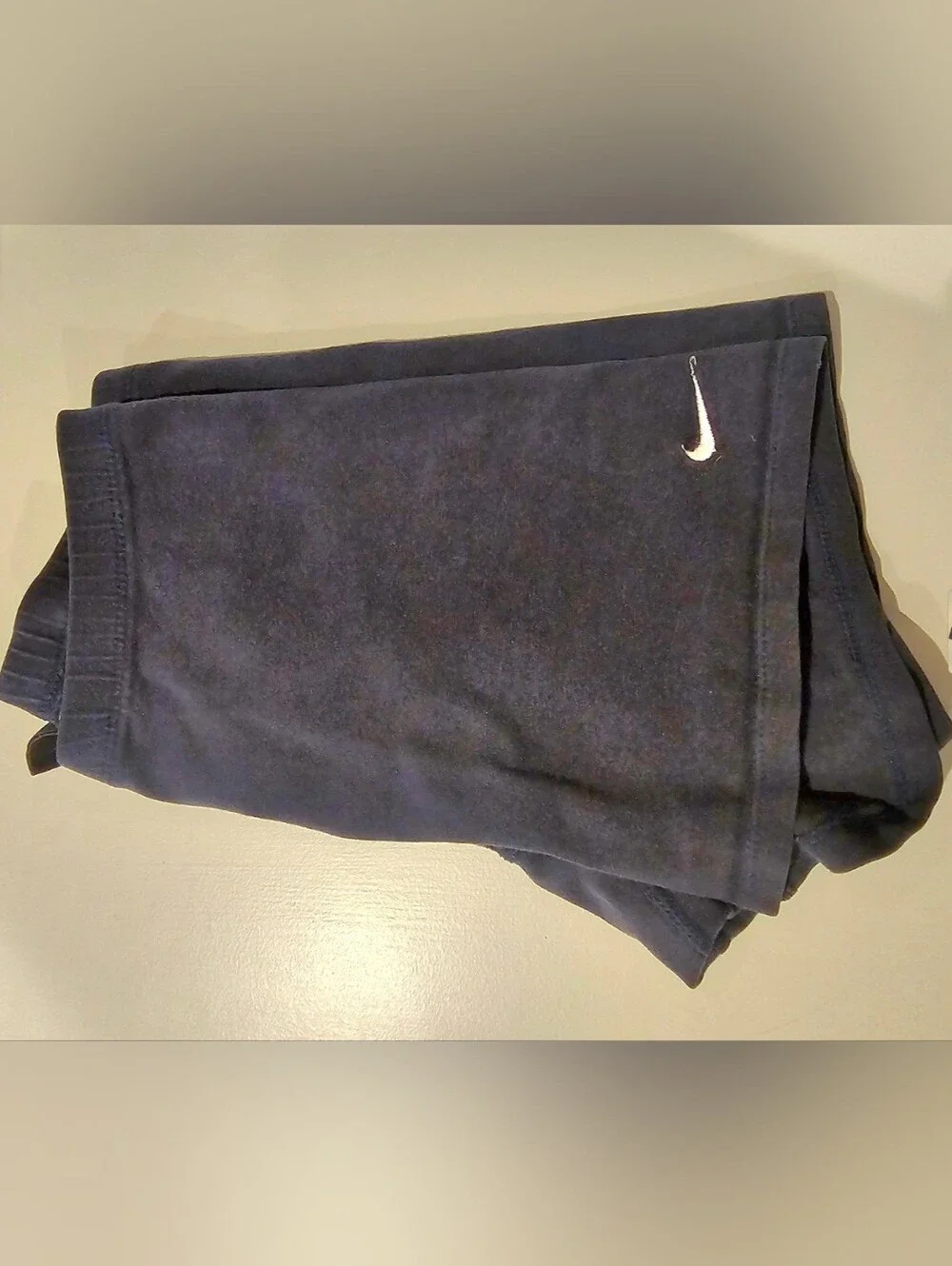 Nike Navy Blue Performance Shorts with White Swoosh